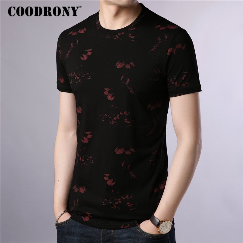 COODRONY T Shirt Men Cotton Men's Shirt 2019 Summer O-Neck T-shirt Men Streetwear Short Sleeve Tee Shirt Homme Floral Top S95014 - TIKIJTRONICS 0 SPECIFICATIONSTops Type: TeesStyle: CasualSleeve Style: NormalSleeve Length(cm): ShortSale by Pack: NoPattern Type: FloralMaterial: Polyester,CottonItem Type: TopsHooded: NoGender: MENFabric Type: KnittedCollar: O-NeckBrand Name: COODRONY TIKIJTRONICS  (Store description)