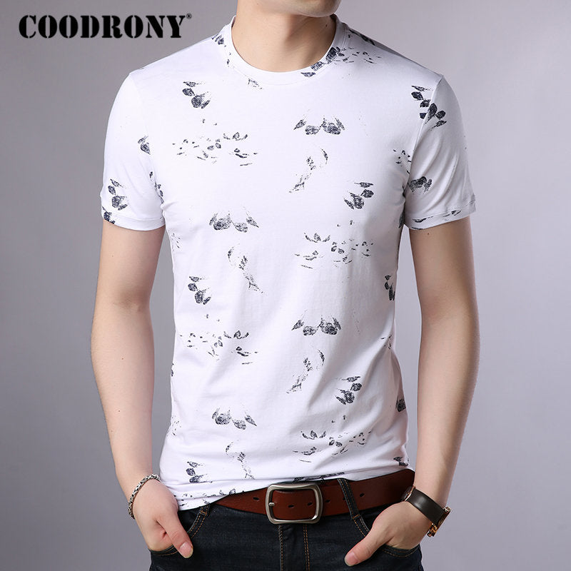 COODRONY T Shirt Men Cotton Men's Shirt 2019 Summer O-Neck T-shirt Men Streetwear Short Sleeve Tee Shirt Homme Floral Top S95014 - TIKIJTRONICS 0 SPECIFICATIONSTops Type: TeesStyle: CasualSleeve Style: NormalSleeve Length(cm): ShortSale by Pack: NoPattern Type: FloralMaterial: Polyester,CottonItem Type: TopsHooded: NoGender: MENFabric Type: KnittedCollar: O-NeckBrand Name: COODRONY TIKIJTRONICS  (Store description)