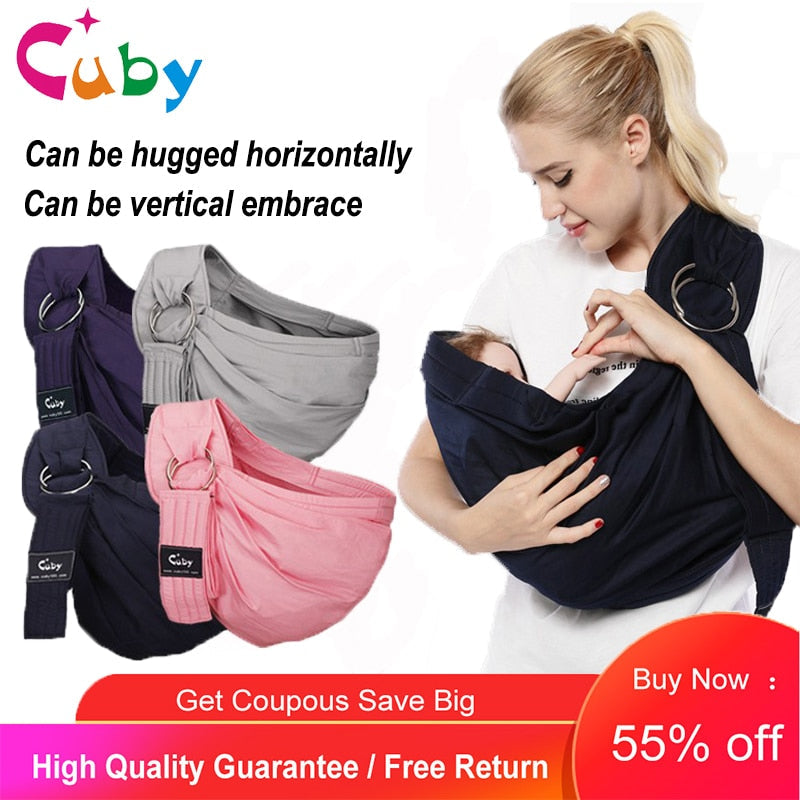 CUBY Baby Carrier Breathable Adjustable carrier soft Sling Wrap Backpack Pouch baby carrier baby sling wrap for newborn wraps - TIKIJTRONICS # 0