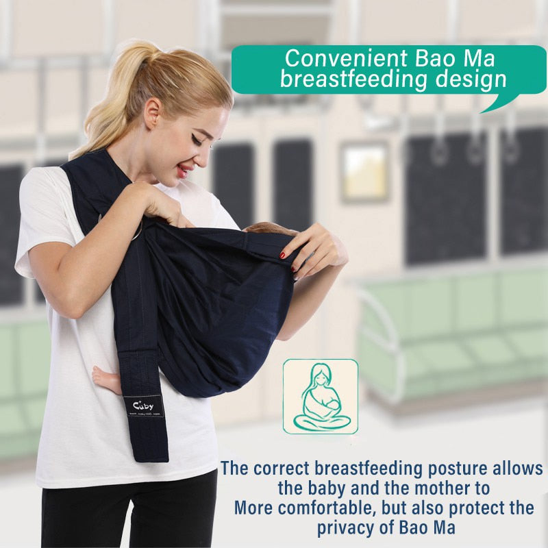 CUBY Baby Carrier Breathable Adjustable carrier soft Sling Wrap Backpack Pouch baby carrier baby sling wrap for newborn wraps - TIKIJTRONICS # 0