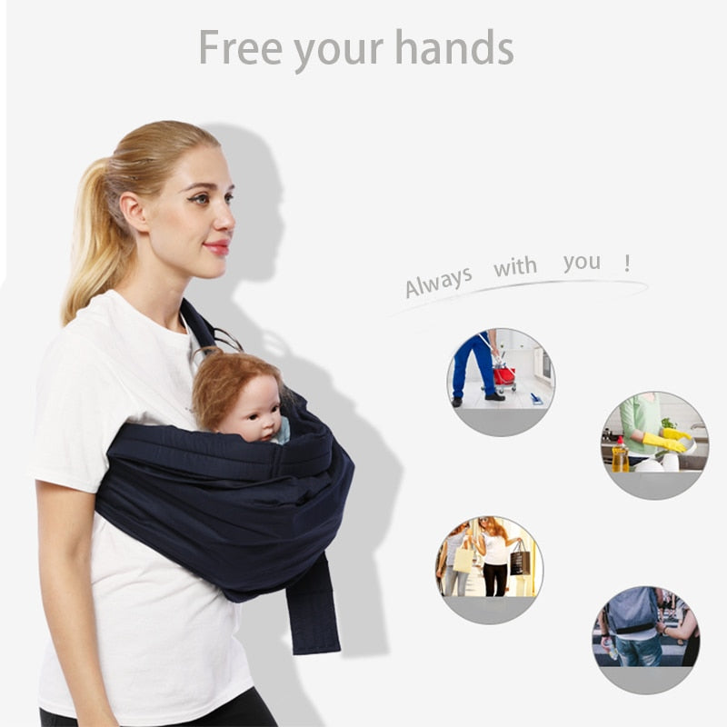 CUBY Baby Carrier Breathable Adjustable carrier soft Sling Wrap Backpack Pouch baby carrier baby sling wrap for newborn wraps - TIKIJTRONICS # 0