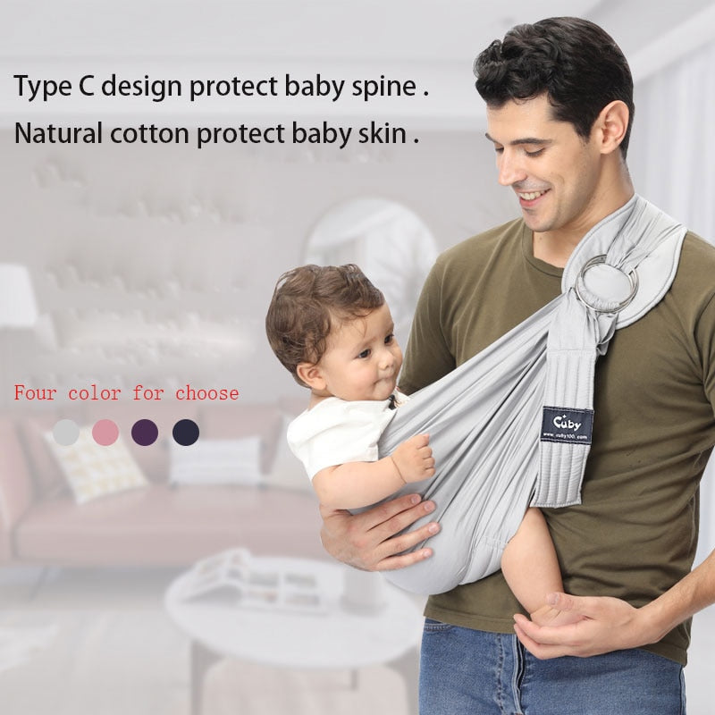 CUBY Baby Carrier Breathable Adjustable carrier soft Sling Wrap Backpack Pouch baby carrier baby sling wrap for newborn wraps - TIKIJTRONICS # 0