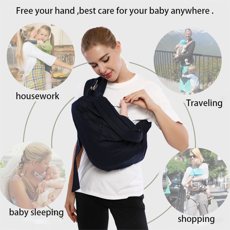 CUBY Baby Carrier Breathable Adjustable carrier soft Sling Wrap Backpack Pouch baby carrier baby sling wrap for newborn wraps - TIKIJTRONICS # 0