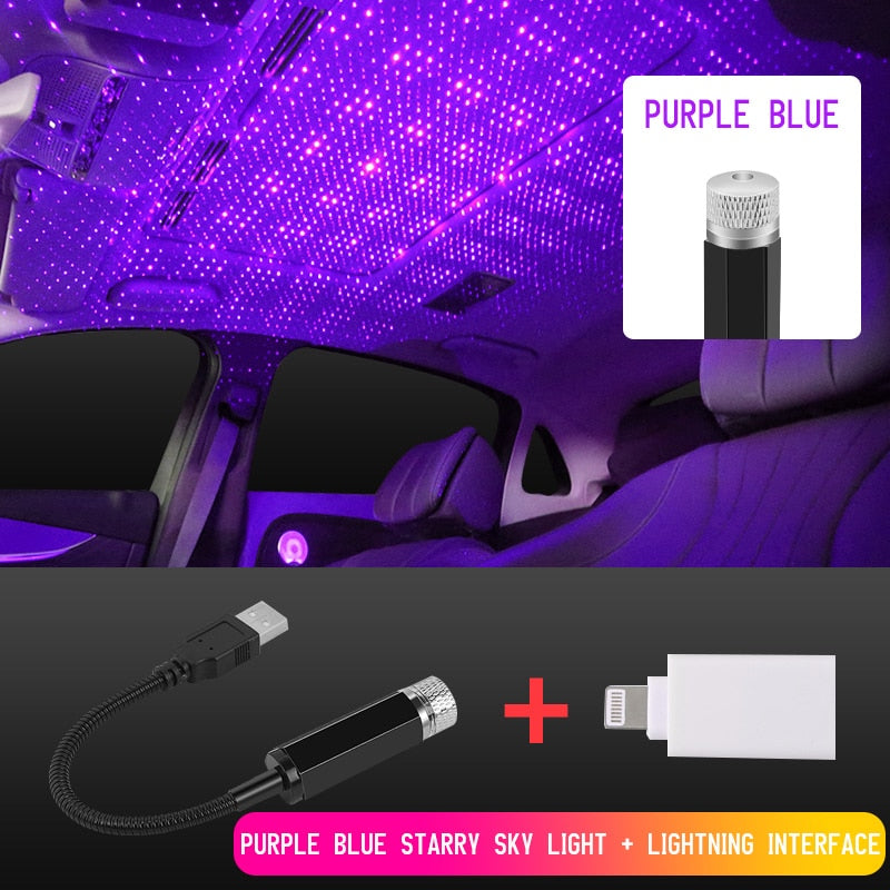 Car Roof Star Light Interior LED Starry Laser Atmosphere Ambient Projector USB Auto Decoration Night Home Decor Galaxy Lights - TIKIJTRONICS 0 SPECIFICATIONSproduct name: car roof star lightfeatures: car atmosphere ambient lightcolor: red blue purpleWattage: 5wOrigin: Mainland ChinaItem Type: Atmosphere LampInterface Type: USBCertification: CEBrand Name: Fccemc TIKIJTRONICS  (Store description)