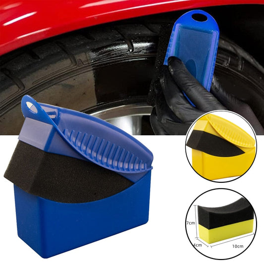 Car Wheel Polishing Waxing Sponge Brush With Cover ABS Washing Cleaning Tire Contour Dressing Applicator Pads Detail Accessories - TIKIJTRONICS 0 SPECIFICATIONSOrigin: Mainland ChinaMaterial Type: PP + polyester spongeItem Width: 5.5cmItem Weight: 43gItem Type: Sponges, Cloths & BrushesItem Length: 12cmItem Height: 7cmColor: Black/Blue/Yellow TIKIJTRONICS  (Store description)