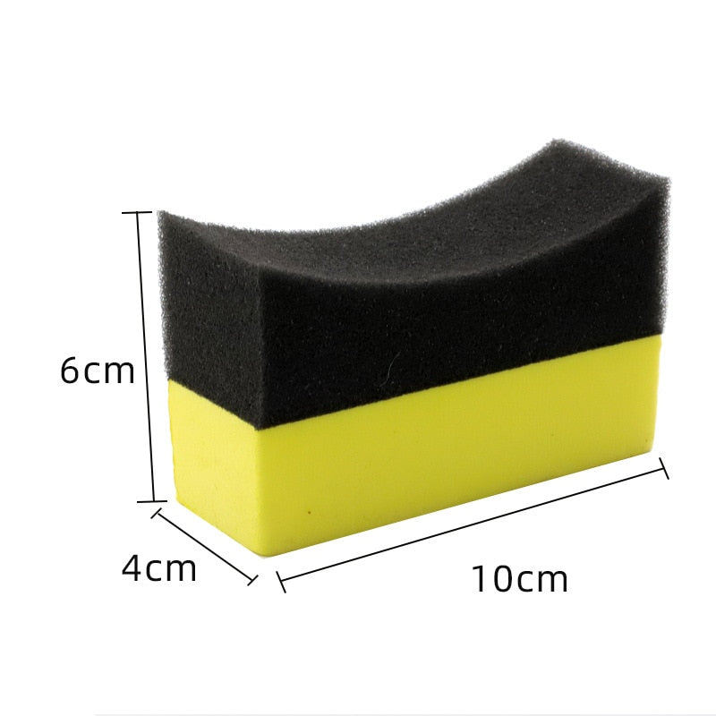 Car Wheel Polishing Waxing Sponge Brush With Cover ABS Washing Cleaning Tire Contour Dressing Applicator Pads Detail Accessories - TIKIJTRONICS 0 SPECIFICATIONSOrigin: Mainland ChinaMaterial Type: PP + polyester spongeItem Width: 5.5cmItem Weight: 43gItem Type: Sponges, Cloths & BrushesItem Length: 12cmItem Height: 7cmColor: Black/Blue/Yellow TIKIJTRONICS  (Store description)