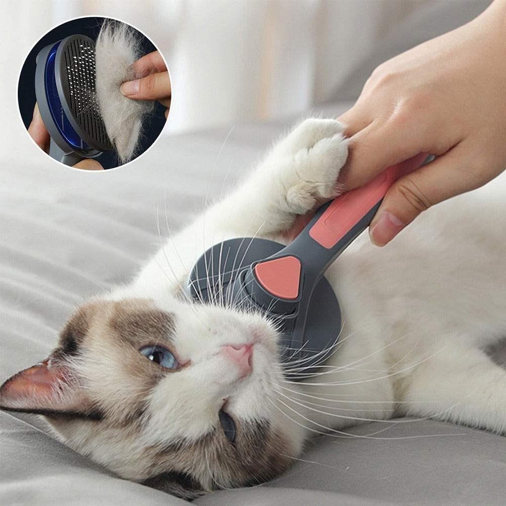 Cat Comb Brush Pet Hair Removes Comb For Cat Dog Pet Grooming Hair Cleaner Cleaning Pet Dog Cat Supplies Self Cleaning Cat Brush - TIKIJTRONICS 0 SPECIFICATIONScat brush: Cat combType: catsOrigin: Mainland ChinaMaterial: Stainless SteelItem Type: CombsDrop shipping: SupportComb for cats: Removes hairs cat and dogs TIKIJTRONICS  (Store description)