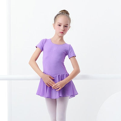 Children Ballet Dress Dance Leotards for Girls Transparent Chiffon Dance Skirts Kids Ballet Clothes Training Dance Bodysuits - TIKIJTRONICS # 0