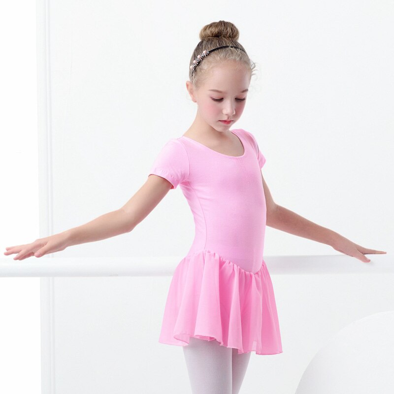 Children Ballet Dress Dance Leotards for Girls Transparent Chiffon Dance Skirts Kids Ballet Clothes Training Dance Bodysuits - TIKIJTRONICS # 0