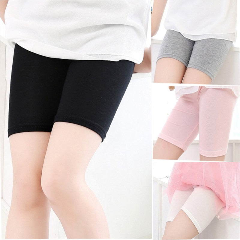 Children Summer Shorts Girls Lace Safety Pants Kids Panties Girls Underwear Leggings Baby Clothes 3-10Y Teen Solid Boxer Short - TIKIJTRONICS # 0