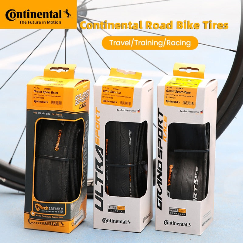 Continental Road Tire ULTRA Sport III & GRAND Sport Race & Extra 700× 23C /25C/28C Road Bicycle Clincher Foldable Gravel Tire - Premium 0 from TIKIJTRONICS - Just $21.32! Shop now at TIKIJTRONICS