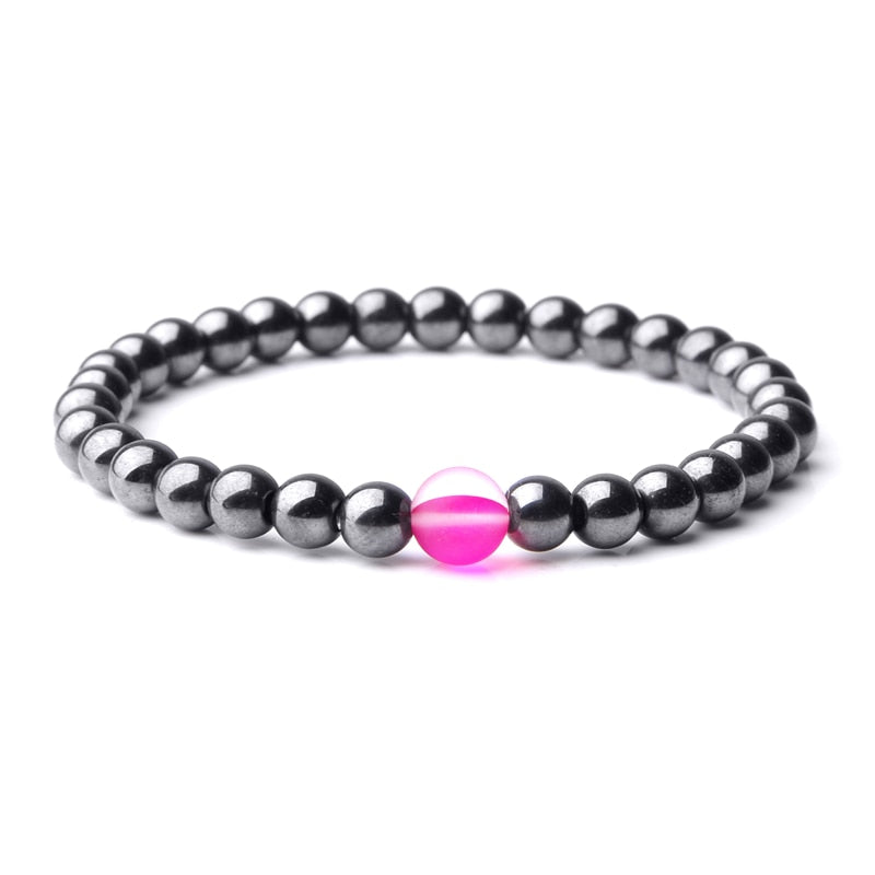 Cool Weight Loss Magnetic Therapy Bracelet Health Care 6mm Beads Hematite Bracelet Natural Stone Moonstone Charm Jewelry Pulsera - Premium 0 from TIKIJTRONICS - Just $2.08! Shop now at TIKIJTRONICS