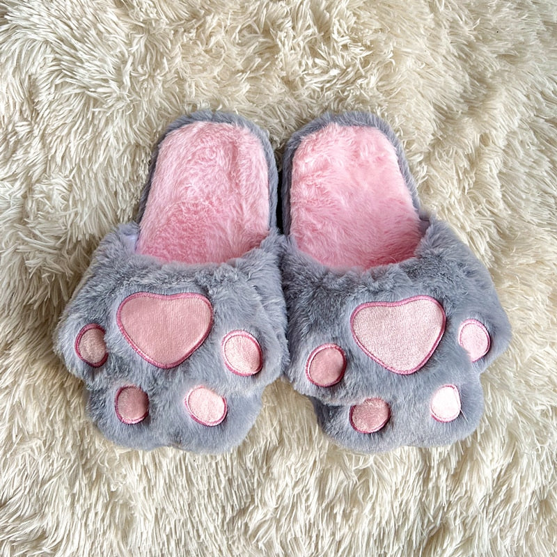 Cute Cartoon Alpaca House Women Fur Slippers Winter Warm Plush Parent-Child Floor Slides Indoor Bedroom Girls Fluffy Slippes - TIKIJTRONICS # 0