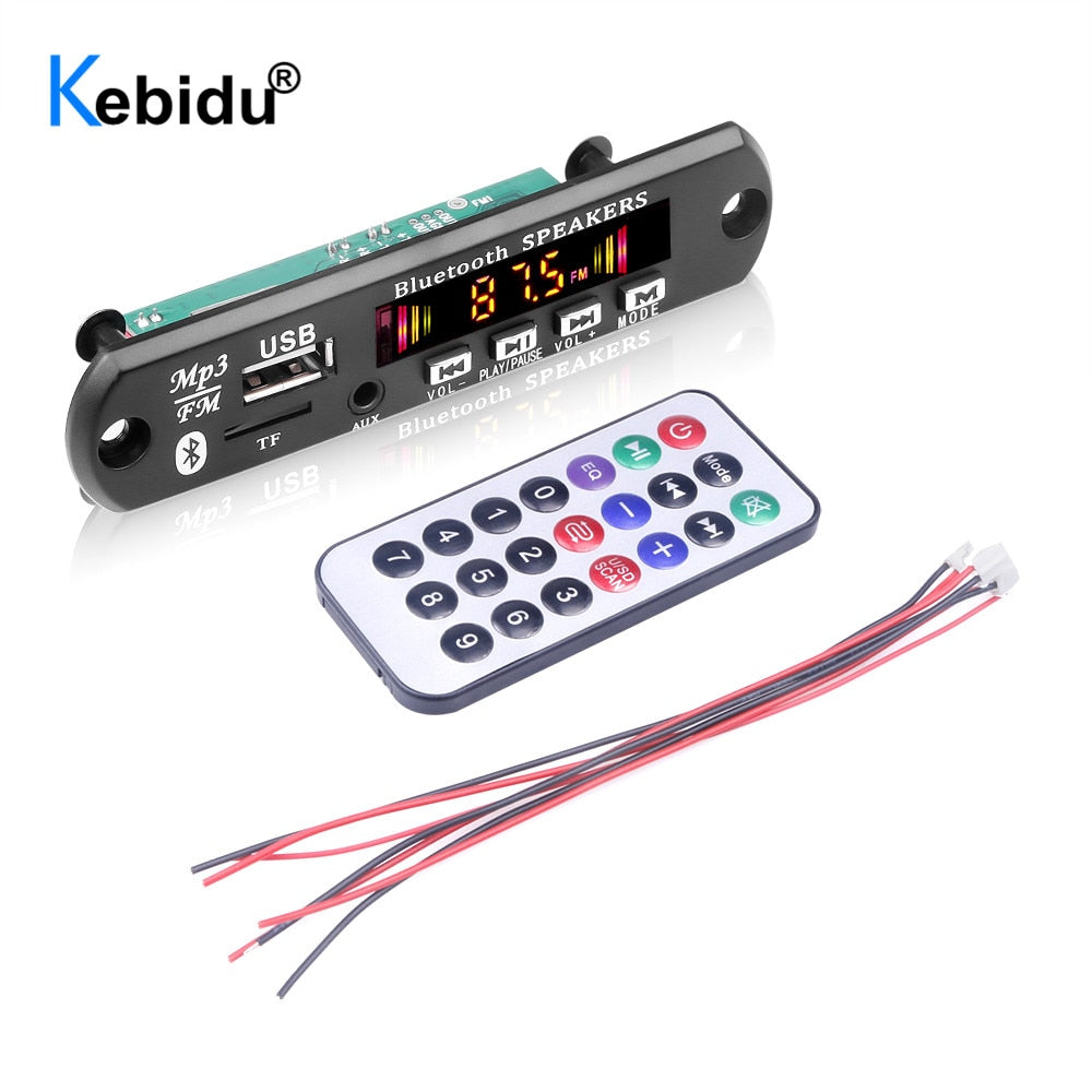 DC 5V 18V 50W Amplifier MP3 Decoder Board Bluetooth V5.0 Car MP3 Player USB FM AUX Radio Recording Module For Speaker Handsfree - TIKIJTRONICS # 0