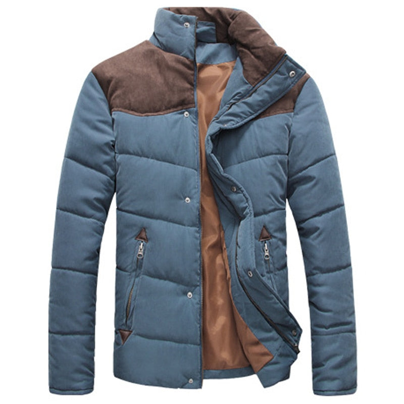 DIMUSI Winter Jacket Men Warm Casual Parkas Cotton Stand Collar Winter Coats Male Padded Overcoat Outerwear Clothing4XL,YA332 - Premium 0 from TIKIJTRONICS - Just $19.79! Shop now at TIKIJTRONICS