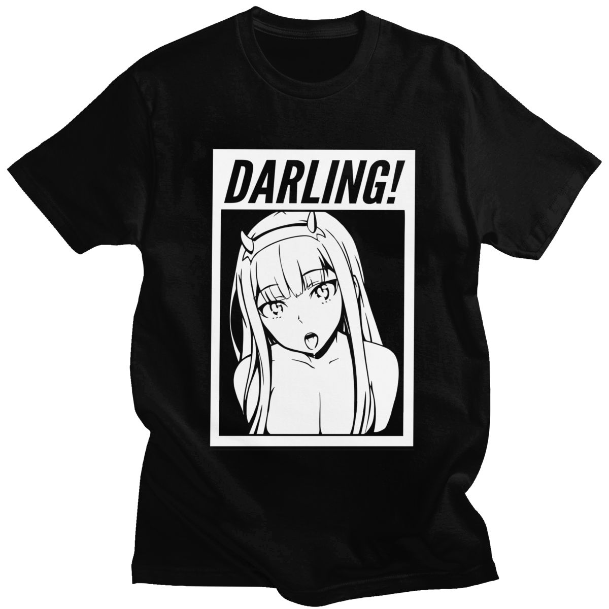 Darling In The Franxx T-Shirt Men 100% Cotton Awesome Tshirt O-neck Short Sleeves zero two Tee Shirt Fitted Anime Apparel Gift - TIKIJTRONICS 0 SPECIFICATIONSStyle: CasualSleeve Style: Short SleeveSleeve Length(cm): ShortSize: US SizePattern Type: PrintOther Service: Dropshipping Without Invoice or MarketingMaterial: CottonHooded: NoFabric Type: BroadclothFabric: 100% CottonColor: Black,White,Grey,Red,Blue,Yellow,Navy,Burgundy,Dark Grey,Army GreenCollar: O-Neck TIKIJTRONICS  (Store description)