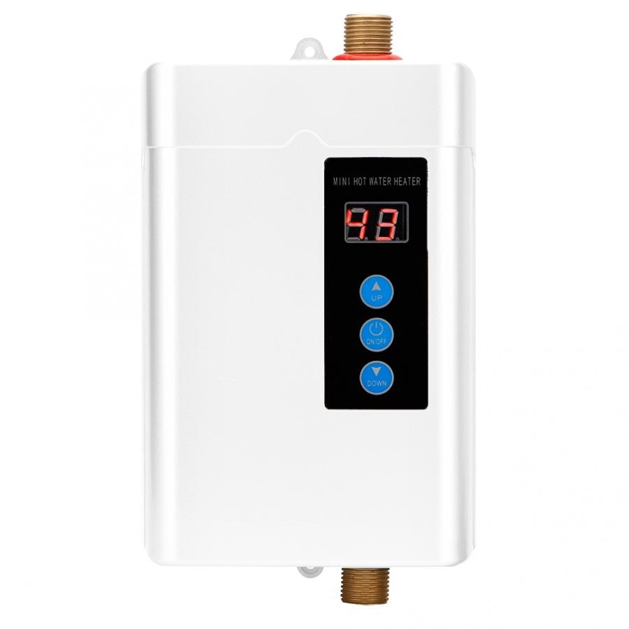 Digital Electric Water Heater Remote Control Instantaneous Tankless Water Heater for Kitchen Bathroom Shower Water Fast Heating - TIKIJTRONICS # 0