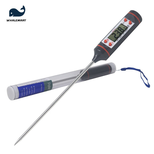 Digital Meat Thermometer Soap Making Tool Cooking Food Kitchen Probe Emulsion Oven Temperature Sensor Instrument - TIKIJTRONICS 0 SPECIFICATIONSis_customized: NOType of Wholesale: noTheory: Temperature SensorSet Type: YESPower Type: Button BatteryOrigin: Mainland ChinaModel Number: A24Max Measuring Temperature: 120°C & AboveMaterial: Stainless SteelFeature: Soap Making TemperatureDisplay Size: 1.9 Inches & UnderBrand Name: WHALEMART TIKIJTRONICS  (Store description)