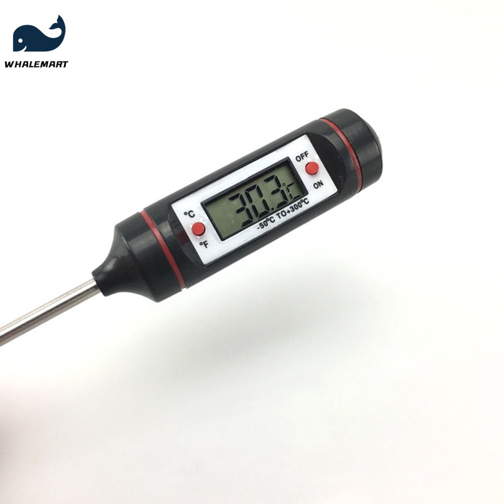 Digital Meat Thermometer Soap Making Tool Cooking Food Kitchen Probe Emulsion Oven Temperature Sensor Instrument - TIKIJTRONICS 0 SPECIFICATIONSis_customized: NOType of Wholesale: noTheory: Temperature SensorSet Type: YESPower Type: Button BatteryOrigin: Mainland ChinaModel Number: A24Max Measuring Temperature: 120°C & AboveMaterial: Stainless SteelFeature: Soap Making TemperatureDisplay Size: 1.9 Inches & UnderBrand Name: WHALEMART TIKIJTRONICS  (Store description)