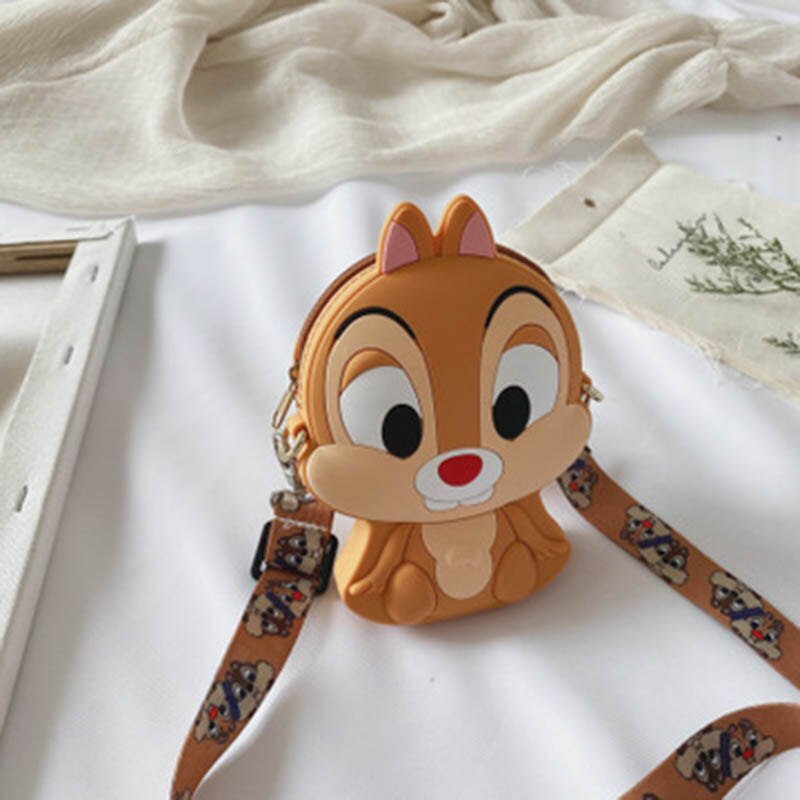 Disney silicone Kiki and Titi children's bag new trendy mini shoulder bag Korean cartoon chipmunk coin purse girls messenger bag - TIKIJTRONICS 0 SPECIFICATIONSStyle: Messenger BagsSize: Mini(Max Length<20cm)Pattern Type: Animal PrintsOrigin: Mainland ChinaMain Material: PUItem Width: 3cmItem Weight: 0.2kgItem Type: Diaper BagsItem Length: 10cmItem Height: 14cmClosure Type: zipperBrand Name: DisneyAge Range: 4-6y,7-12y,12+y TIKIJTRONICS  (Store description)