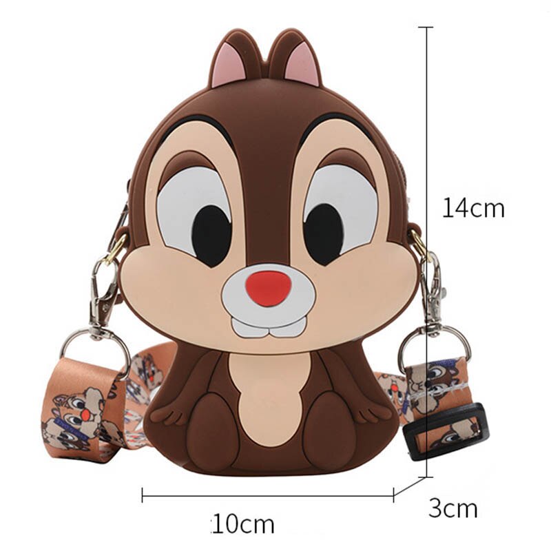 Disney silicone Kiki and Titi children's bag new trendy mini shoulder bag Korean cartoon chipmunk coin purse girls messenger bag - TIKIJTRONICS 0 SPECIFICATIONSStyle: Messenger BagsSize: Mini(Max Length<20cm)Pattern Type: Animal PrintsOrigin: Mainland ChinaMain Material: PUItem Width: 3cmItem Weight: 0.2kgItem Type: Diaper BagsItem Length: 10cmItem Height: 14cmClosure Type: zipperBrand Name: DisneyAge Range: 4-6y,7-12y,12+y TIKIJTRONICS  (Store description)