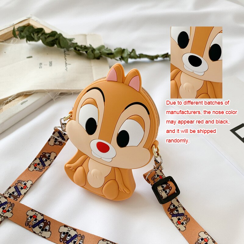 Disney silicone Kiki and Titi children's bag new trendy mini shoulder bag Korean cartoon chipmunk coin purse girls messenger bag - TIKIJTRONICS 0 SPECIFICATIONSStyle: Messenger BagsSize: Mini(Max Length<20cm)Pattern Type: Animal PrintsOrigin: Mainland ChinaMain Material: PUItem Width: 3cmItem Weight: 0.2kgItem Type: Diaper BagsItem Length: 10cmItem Height: 14cmClosure Type: zipperBrand Name: DisneyAge Range: 4-6y,7-12y,12+y TIKIJTRONICS  (Store description)