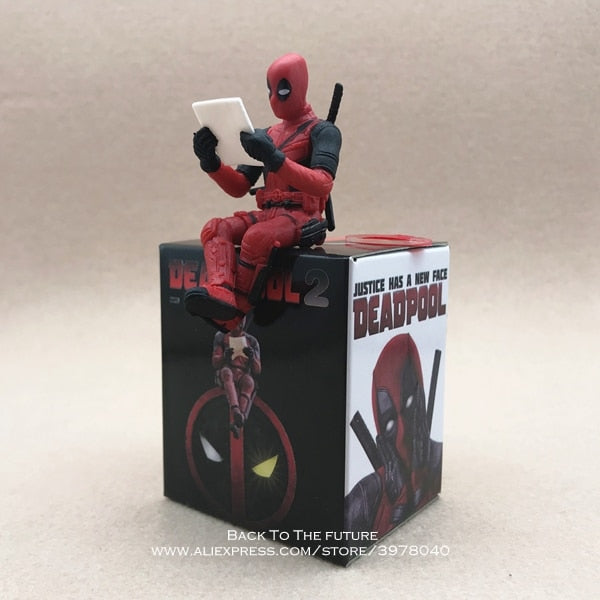 Disney Marvel X-Men Deadpool 2 Action Figure Sitting Posture Model Anime Mini Doll Decoration PVC Collection Figurine Toys model - TIKIJTRONICS # 0