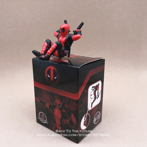 Disney Marvel X-Men Deadpool 2 Action Figure Sitting Posture Model Anime Mini Doll Decoration PVC Collection Figurine Toys model - TIKIJTRONICS # 0