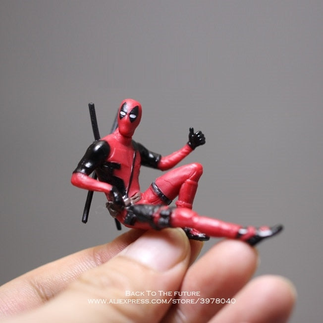 Disney Marvel X-Men Deadpool 2 Action Figure Sitting Posture Model Anime Mini Doll Decoration PVC Collection Figurine Toys model - TIKIJTRONICS # 0