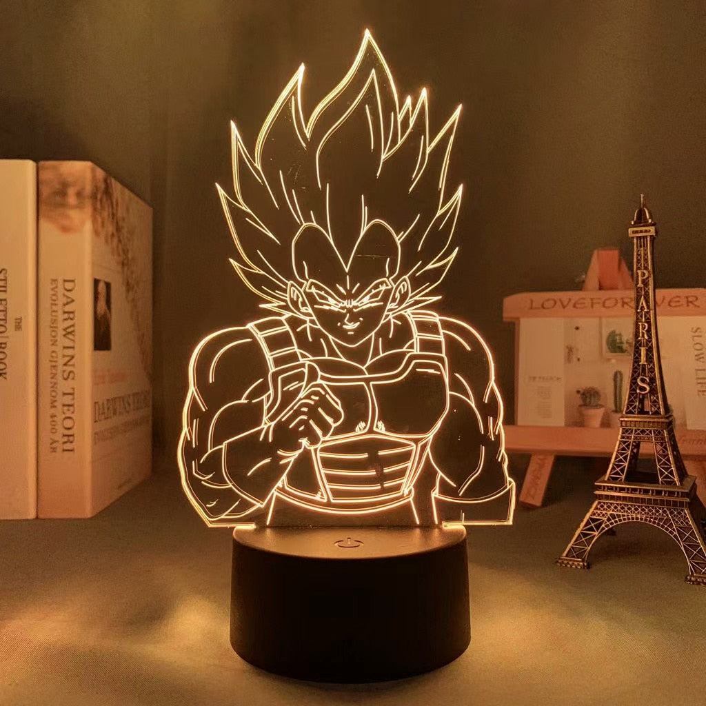 Dragon Ball Table Lamp Monkey King Goku Figure 3d LED Night Light Super Saiyan Ornament Light Kids Birthday Christmas Gifts - Premium 0 from TIKIJTRONICS - Just $7.41! Shop now at TIKIJTRONICS