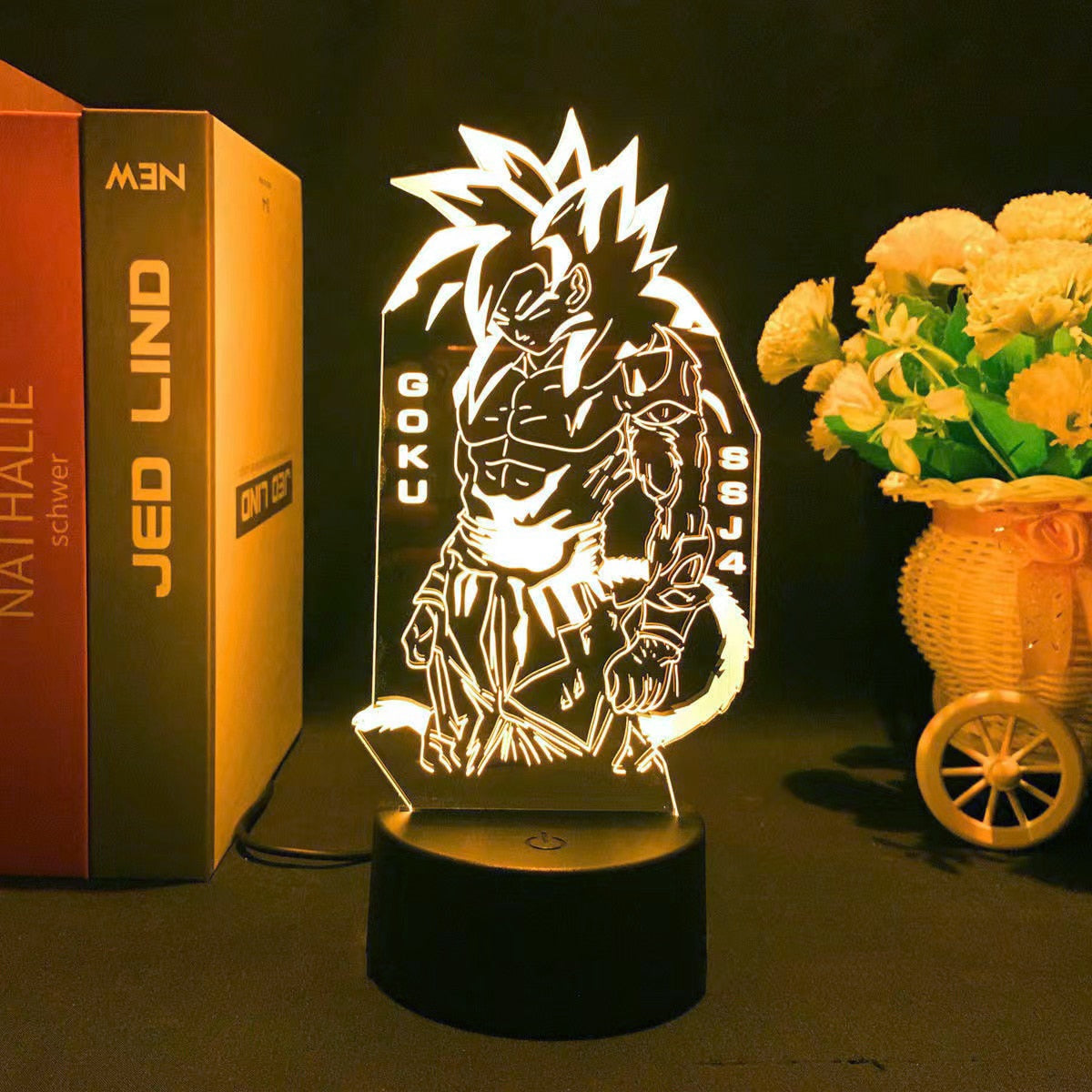 Dragon Ball Table Lamp Monkey King Goku Figure 3d LED Night Light Super Saiyan Ornament Light Kids Birthday Christmas Gifts - TIKIJTRONICS # 0