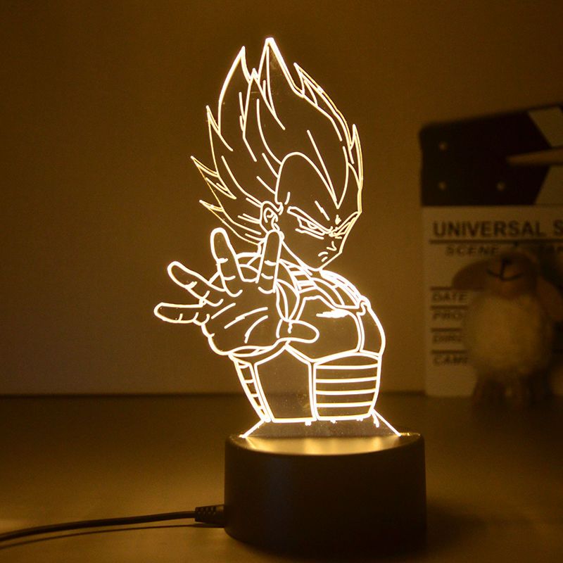 Dragon Ball Table Lamp Monkey King Goku Figure 3d LED Night Light Super Saiyan Ornament Light Kids Birthday Christmas Gifts - TIKIJTRONICS # 0