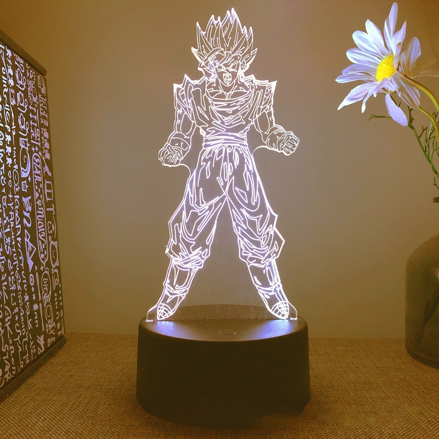 Dragon Ball Table Lamp Monkey King Goku Figure 3d LED Night Light Super Saiyan Ornament Light Kids Birthday Christmas Gifts - TIKIJTRONICS # 0