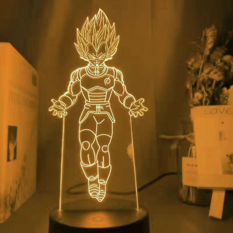 Dragon Ball Table Lamp Monkey King Goku Figure 3d LED Night Light Super Saiyan Ornament Light Kids Birthday Christmas Gifts - TIKIJTRONICS # 0