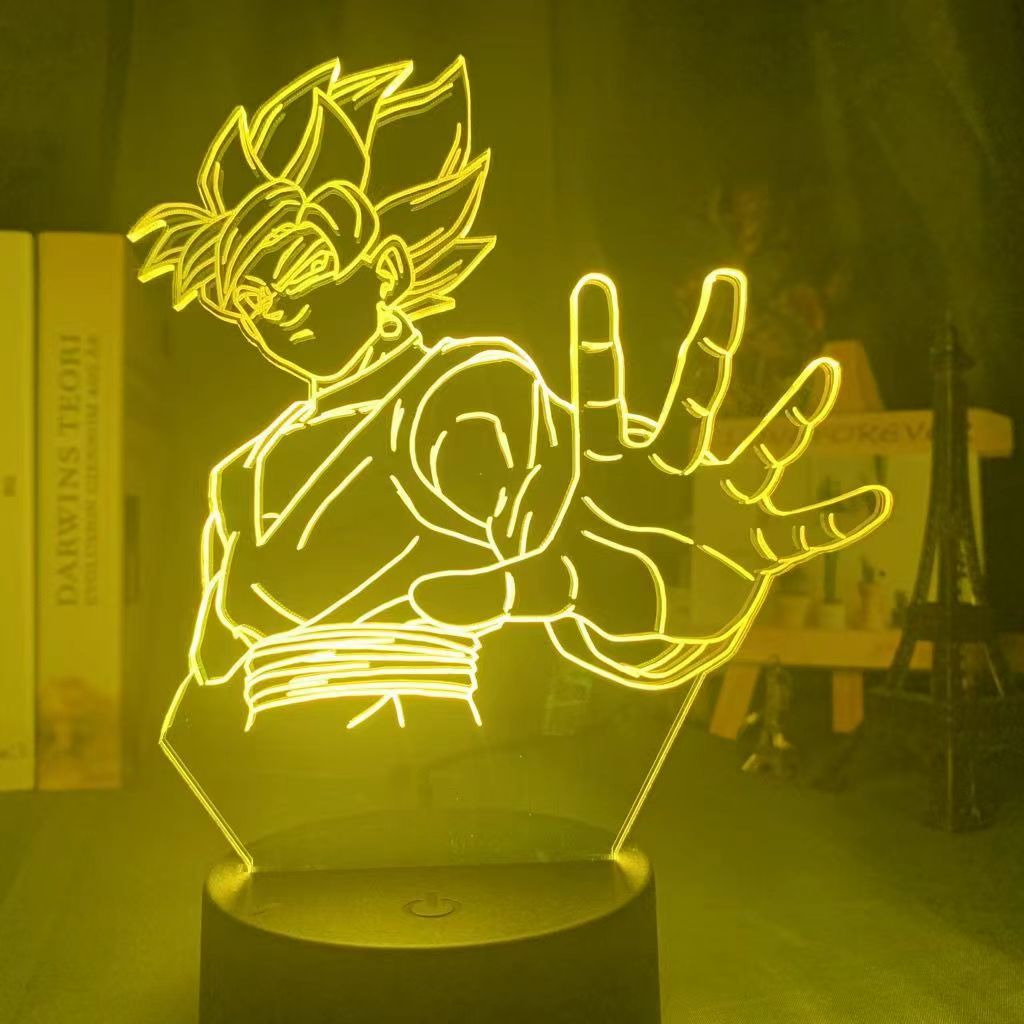 Dragon Ball Table Lamp Monkey King Goku Figure 3d LED Night Light Super Saiyan Ornament Light Kids Birthday Christmas Gifts - TIKIJTRONICS # 0