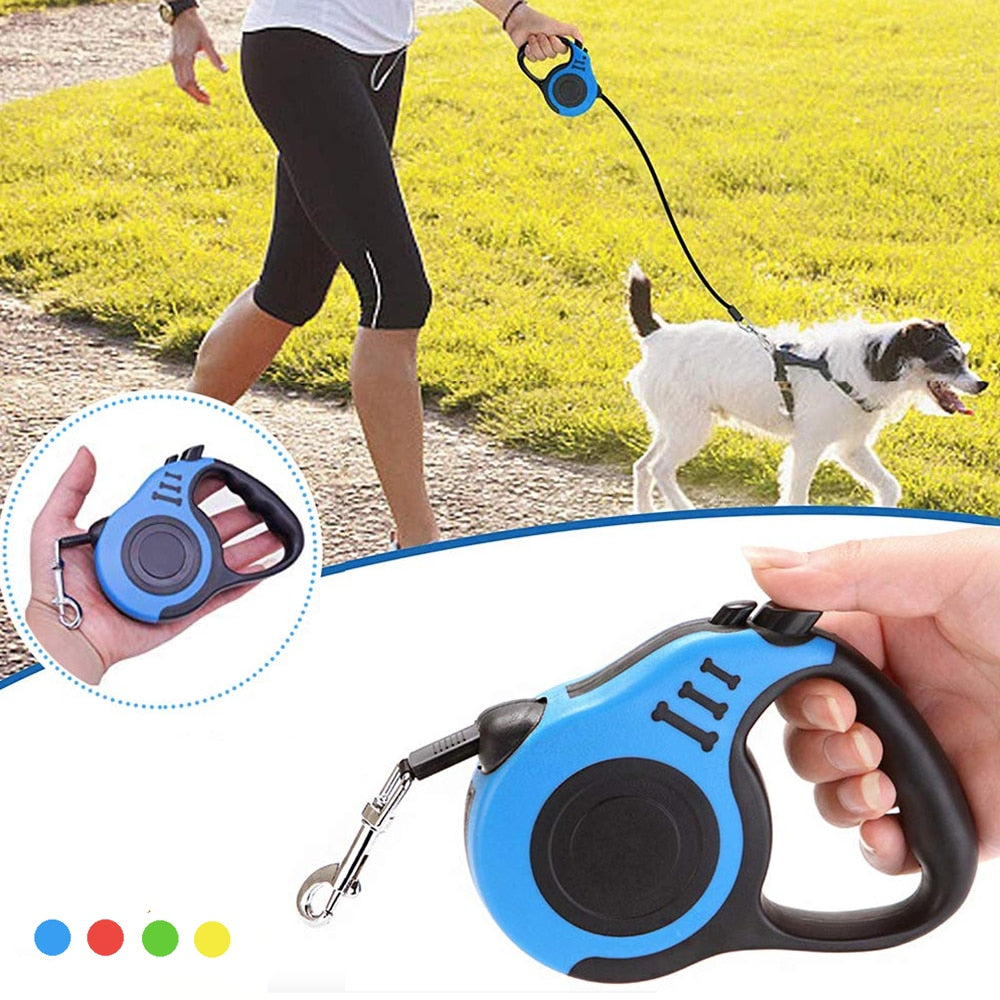 Durable Dog Leash Automatic Retractable Nylon Dog Lead Extending Puppy Walking Running Leads For Small Medium Dogs Pet Supplies - TIKIJTRONICS 0 SPECIFICATIONSlength: 3m/5mfeature: retractableType: LeashesType: DogsSeason: All seasonsPattern: SolidOrigin: Mainland ChinaMaterial: nylonIs Smart Device: noFeature: PersonalizedFeature: Quick ReleaseDog Leash Type: Retractable Leashes TIKIJTRONICS  (Store description)