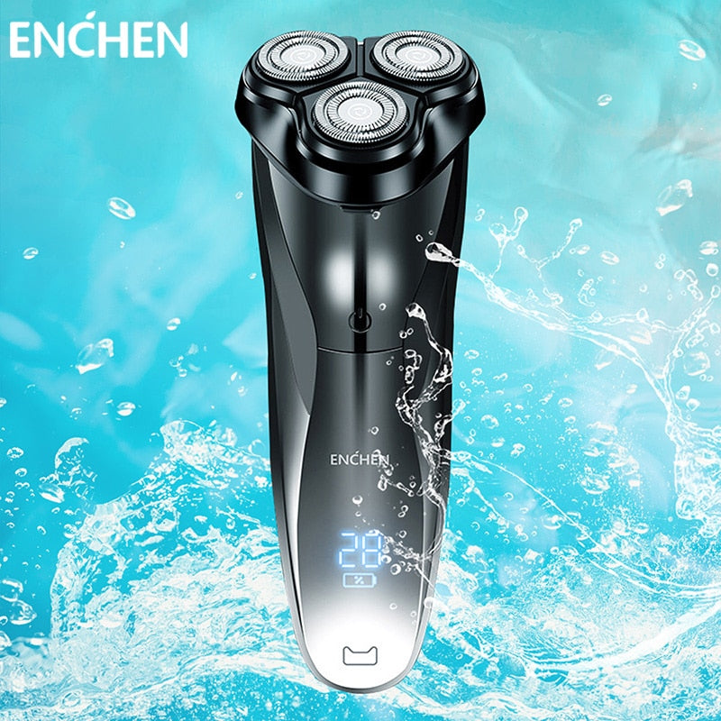 ENCHEN Blackstone 3 Electric Shaver For Men Full Body Washable Rechargeable Beard Trimmer Shaving Machine Electric Razor - TIKIJTRONICS # 0