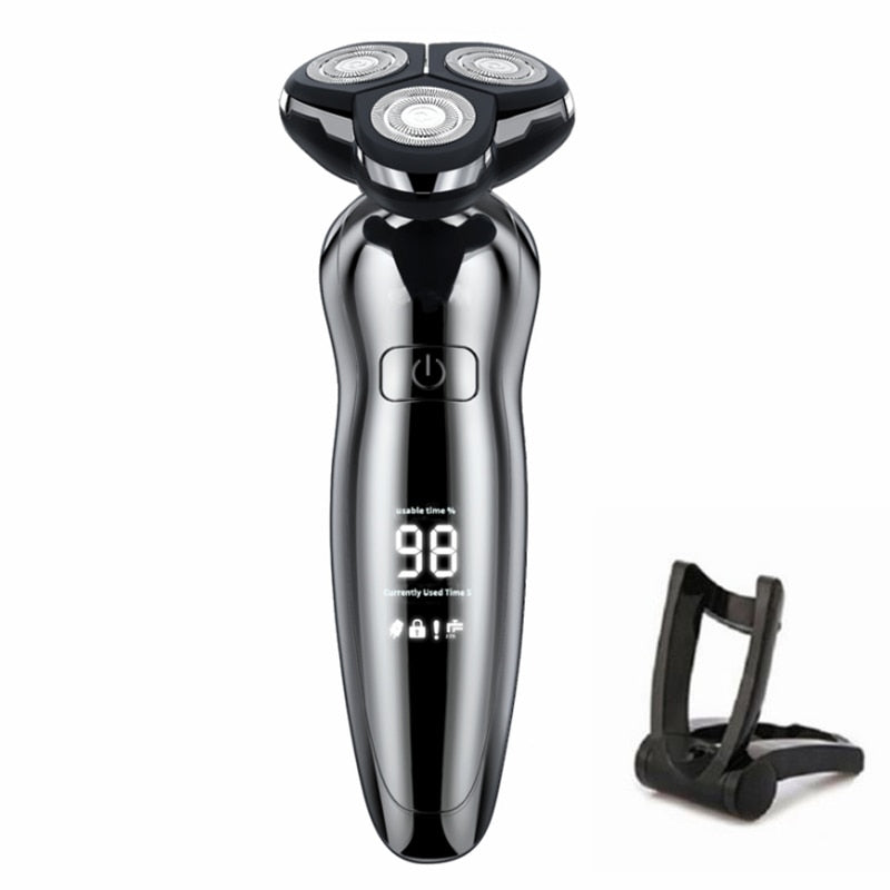 Electric Razor Electric Shaver Hair Cutting Shaving Machine for Men Clipper Beard Trimmer  Rotary Shaver 100% Water Proof - Premium 0 from TIKIJTRONICS - Just $17.15! Shop now at TIKIJTRONICS