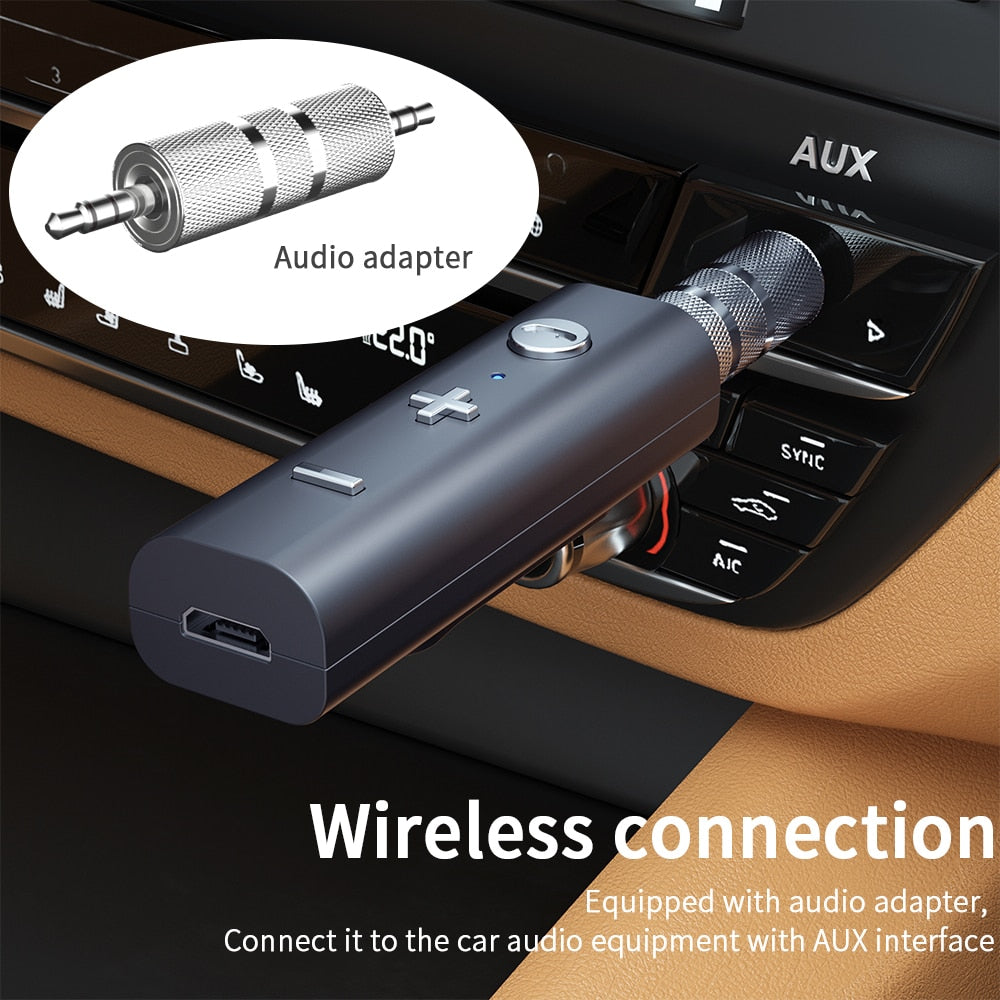 Essager Bluetooth Adapter 5.0 Wireless Bluetooth Receiver For 3.5mm Jack Earphone Aux Bluetooth Transmitter Audio For Headphone - TIKIJTRONICS # 0