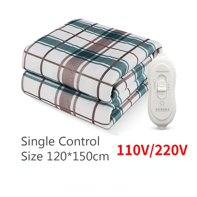 Euro Electric Blanket Heated Double Thermal Blanket 150 180cm Adjustable Electric Warmer Electric Heating Blanket Dropshipping - TIKIJTRONICS # 0