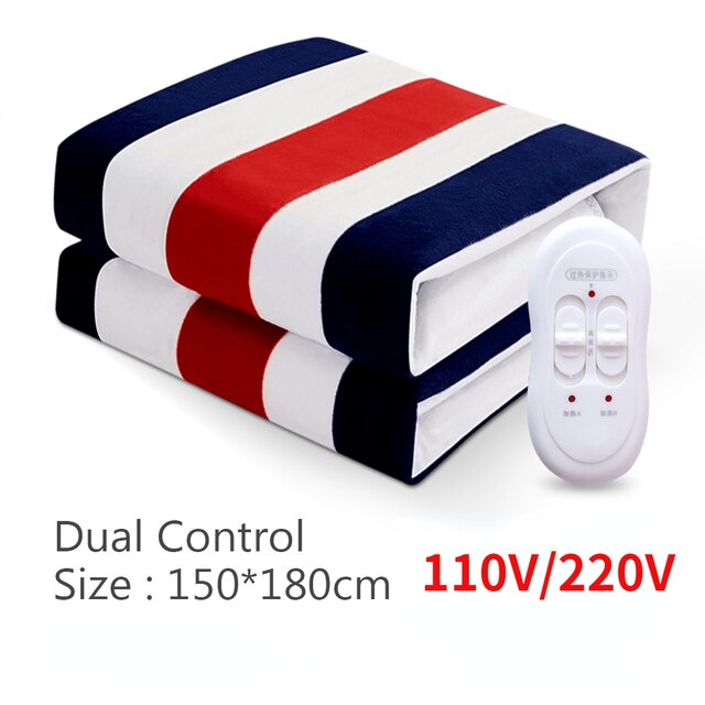 Euro Electric Blanket Heated Double Thermal Blanket 150 180cm Adjustable Electric Warmer Electric Heating Blanket Dropshipping - TIKIJTRONICS # 0