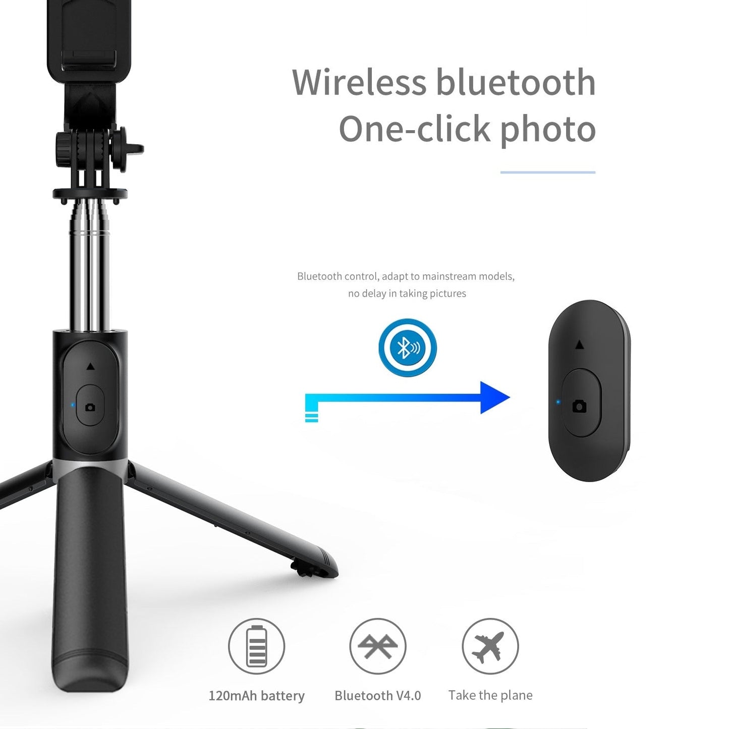 FANGTUOSI 2021 New Wireless selfie stick tripod Bluetooth Foldable Monopod With Led light remote shutter For iphone Wholesale - TIKIJTRONICS 0 SPECIFICATIONSWeight (g): 165Support Remote Control: YesPackage: NoOrigin: Mainland ChinaModel Number: New Selfie StickMax Extened Length (mm): 1045/1010Material: Stainless SteelFolded Length (mm): 194Configured for(Adaption): SMARTPHONESCommunication: Selfie SticksBrand Name: FANGTUOSI TIKIJTRONICS  (Store description)