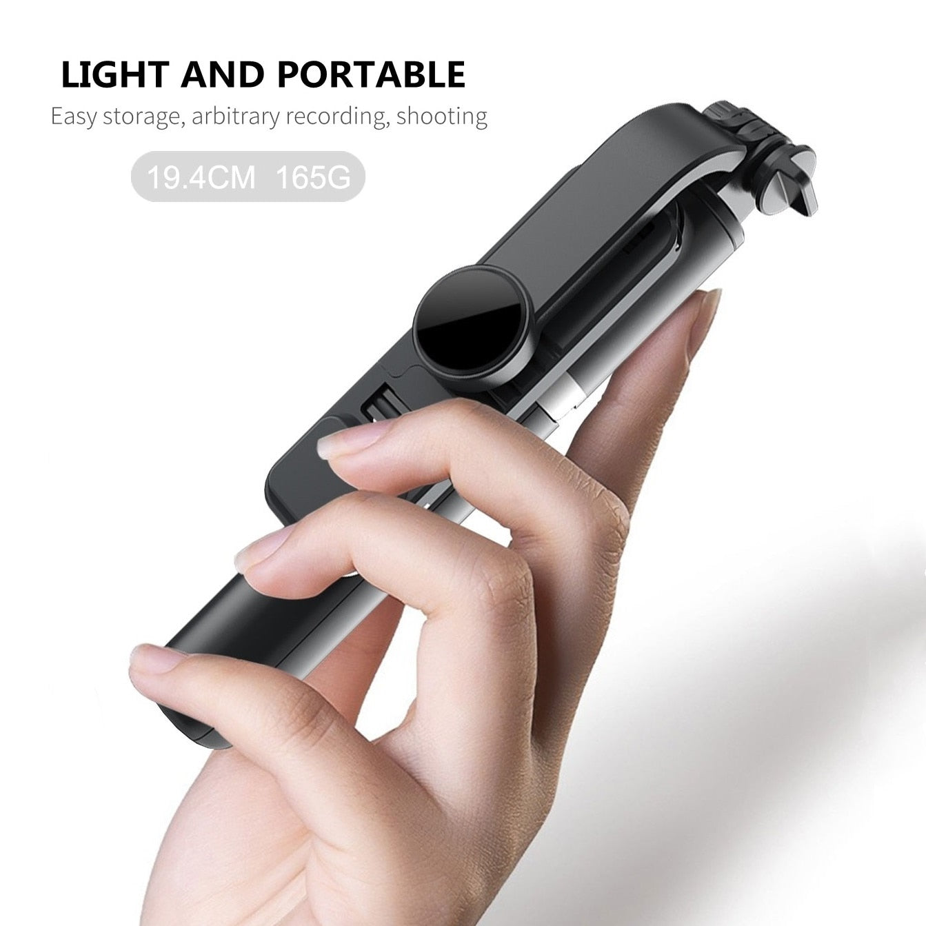 FANGTUOSI 2021 New Wireless selfie stick tripod Bluetooth Foldable Monopod With Led light remote shutter For iphone Wholesale - TIKIJTRONICS 0 SPECIFICATIONSWeight (g): 165Support Remote Control: YesPackage: NoOrigin: Mainland ChinaModel Number: New Selfie StickMax Extened Length (mm): 1045/1010Material: Stainless SteelFolded Length (mm): 194Configured for(Adaption): SMARTPHONESCommunication: Selfie SticksBrand Name: FANGTUOSI TIKIJTRONICS  (Store description)