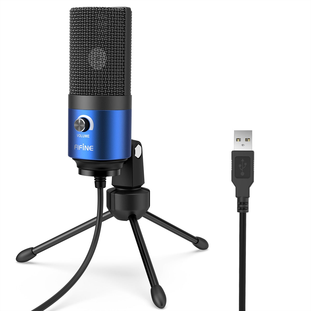 Fifine Metal USB Condenser Recording Microphone For Laptop  Windows Cardioid Studio Recording Vocals  Voice Over,Video-K669 - Premium 0 from TIKIJTRONICS - Just $27.99! Shop now at TIKIJTRONICS