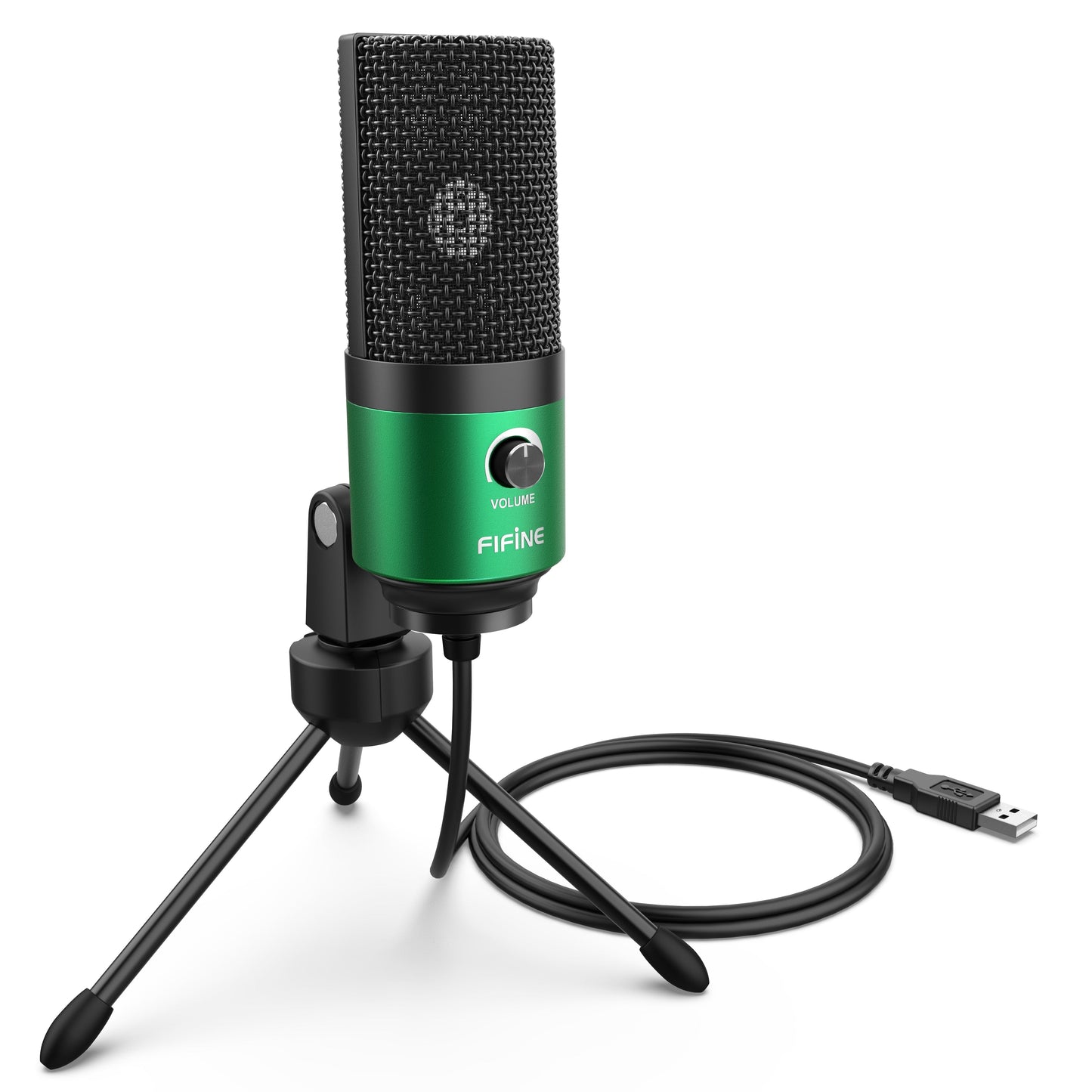 Fifine Metal USB Condenser Recording Microphone For Laptop  Windows Cardioid Studio Recording Vocals  Voice Over,Video-K669 - Premium 0 from TIKIJTRONICS - Just $27.99! Shop now at TIKIJTRONICS