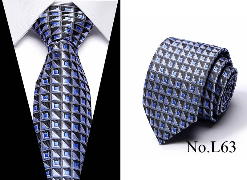 Free shipping  Gravatas Mens Accessories Striped  Plaid Pattern Business Silk Tie Necktie for Men Wedding Suit Jacquard Ties - Premium 0 from TIKIJTRONICS - Just $3.61! Shop now at TIKIJTRONICS