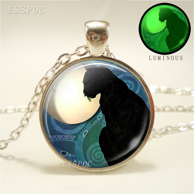 Full Moon and Black Cat Glass Cabochon Pendant Necklace Glow In The Dark Luminous Necklace Fashion Accessories Gift for Women - TIKIJTRONICS 0 SPECIFICATIONSStyle: ClassicShape\pattern: RoundPendant Size: 2.5cmOrigin: Mainland ChinaOccasion: PartyNecklace Type: Chains NecklacesModel Number: YXYMetals Type: Zinc alloyMaterial: MetalItem Type: NecklacesGender: UnisexFine or Fashion: FashionCompatibility: iosChain Type: Link ChainBrand Name: ESSPOC TIKIJTRONICS  (Store description)