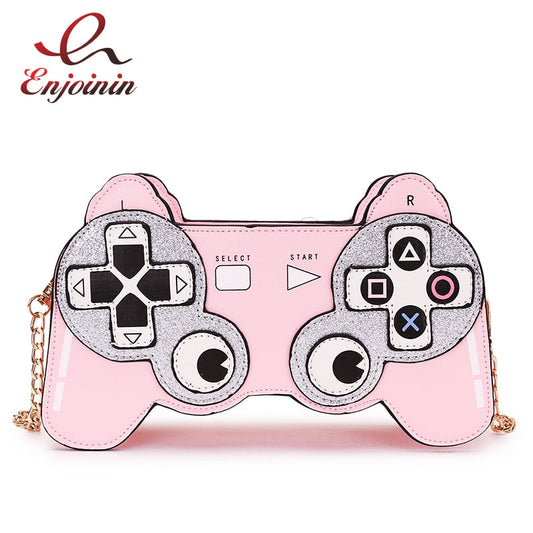 Fun Cartoon Game Stlyle  Small Crossbdoy Bag for Women Fashion Purses and Handbag Clutch Bag Shoulder Bag with Chain Strap 2021 - TIKIJTRONICS # 0