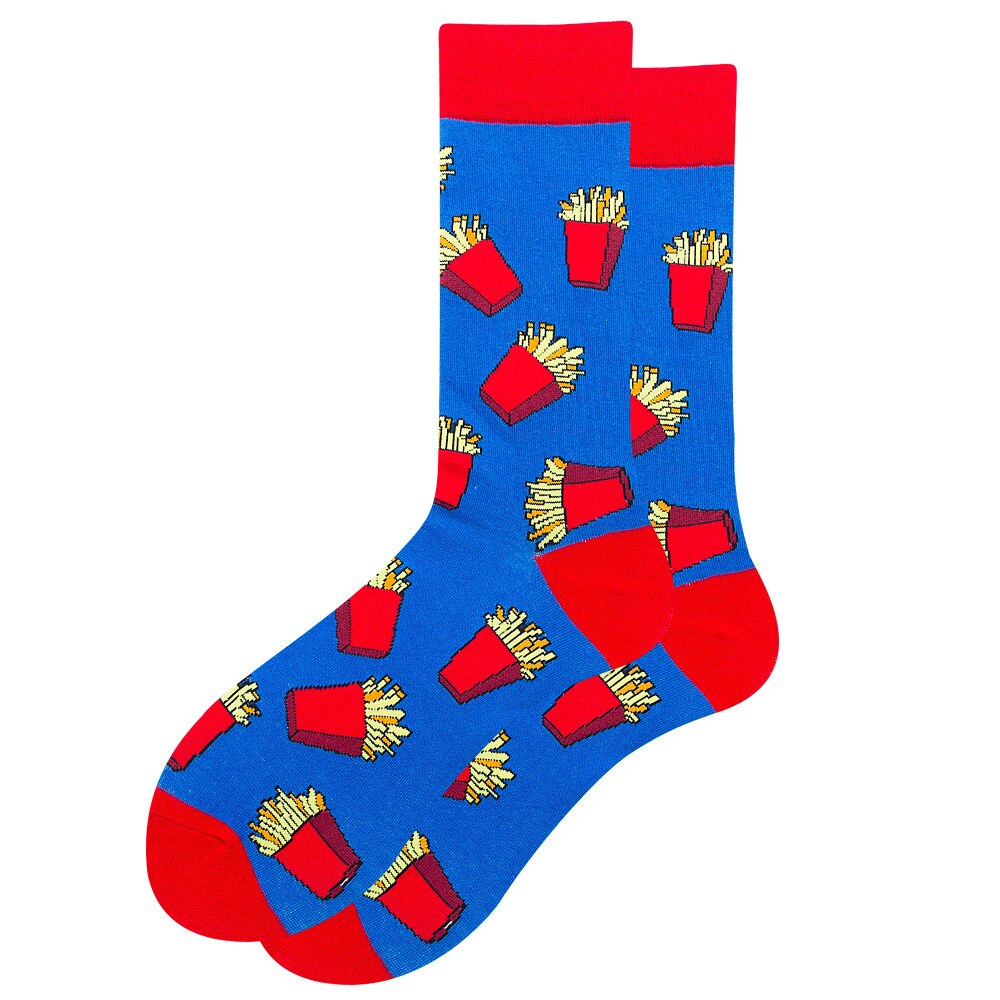 Funny Cotton Socks Men Crew Socks Women Personality Embroidery Fruit Foot Ball Stripe Happy Gift Socks - Premium 0 from TIKIJTRONICS - Just $1.39! Shop now at TIKIJTRONICS