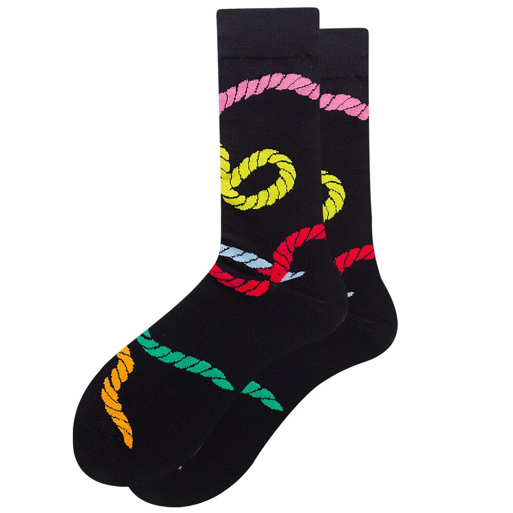 Funny Cotton Socks Men Crew Socks Women Personality Embroidery Fruit Foot Ball Stripe Happy Gift Socks - Premium 0 from TIKIJTRONICS - Just $1.39! Shop now at TIKIJTRONICS